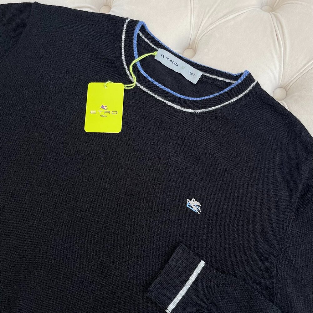 New Etro Crewneck Black Sweater M size